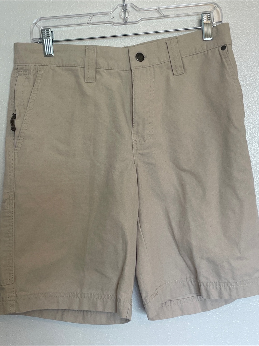 Men's Flat Front Khaki Shorts – Neutral Tan